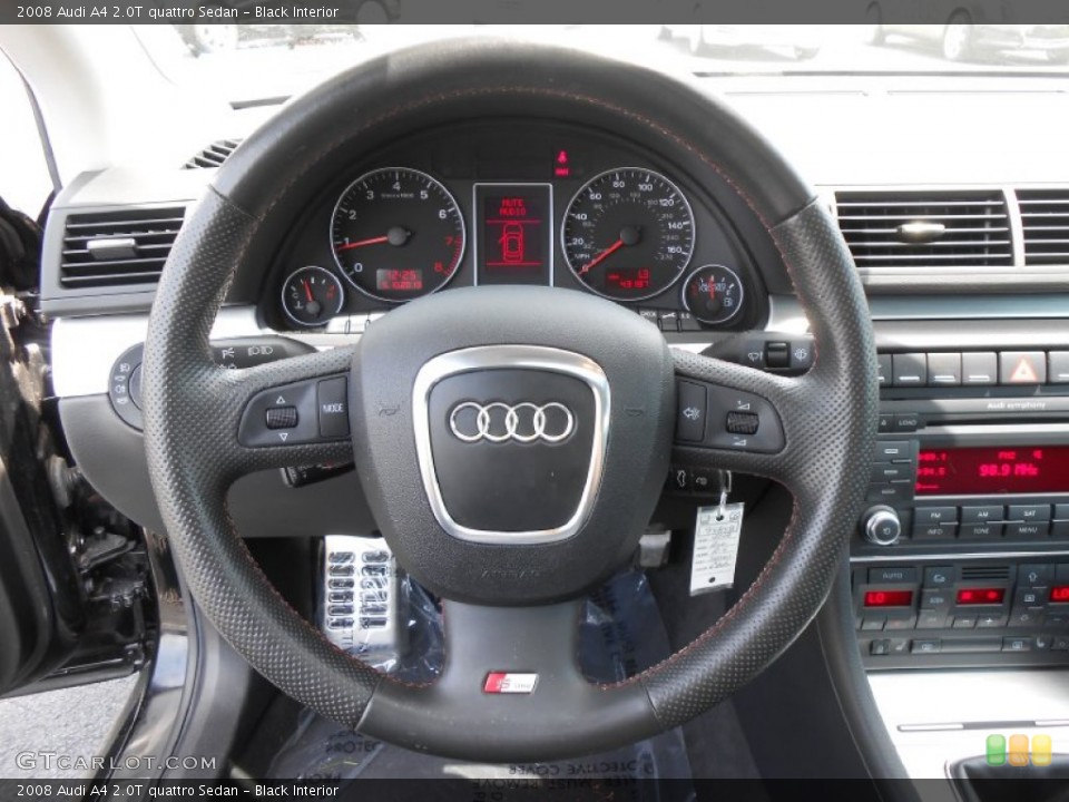 Black Interior Steering Wheel for the 2008 Audi A4 2.0T quattro Sedan #80920050