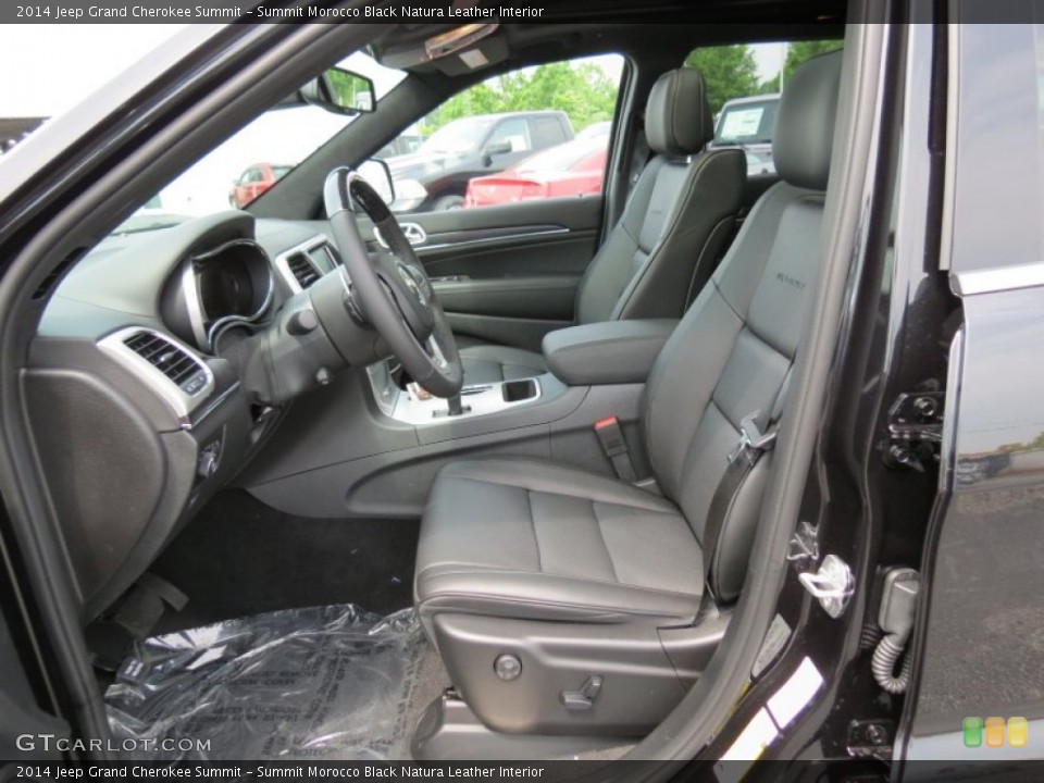 Summit Morocco Black Natura Leather Interior Photo for the 2014 Jeep Grand Cherokee Summit #80920097