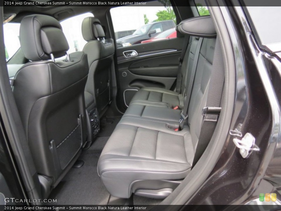Summit Morocco Black Natura Leather Interior Rear Seat for the 2014 Jeep Grand Cherokee Summit #80920133