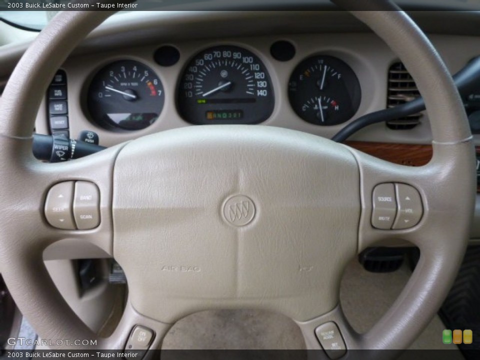 Taupe Interior Steering Wheel for the 2003 Buick LeSabre Custom #80921274