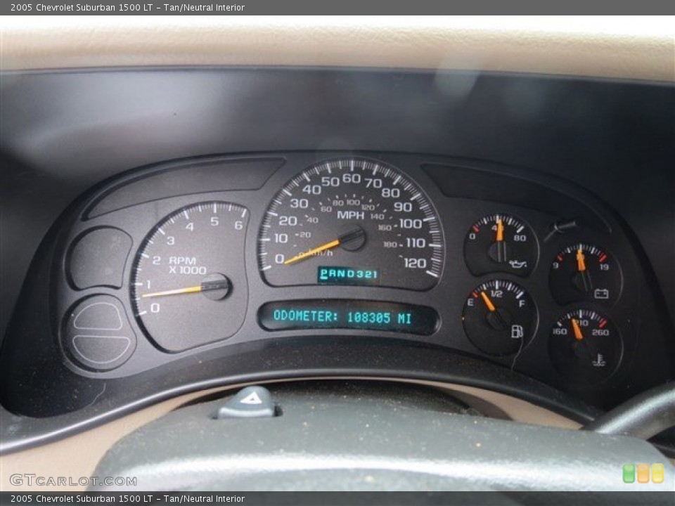 Tan/Neutral Interior Gauges for the 2005 Chevrolet Suburban 1500 LT #80925377