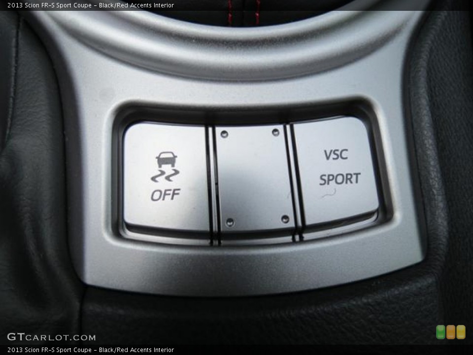 Black/Red Accents Interior Controls for the 2013 Scion FR-S Sport Coupe #80925501