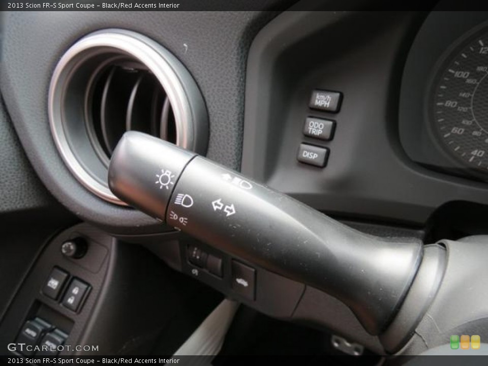 Black/Red Accents Interior Controls for the 2013 Scion FR-S Sport Coupe #80925526