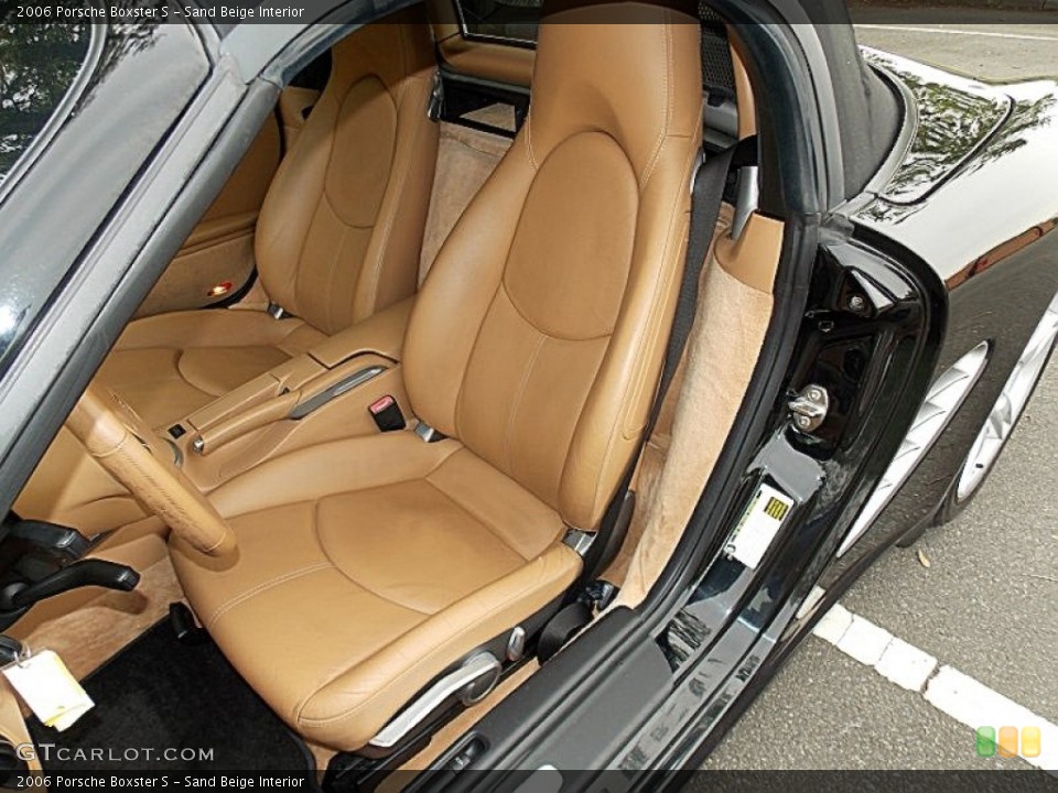 Sand Beige Interior Front Seat for the 2006 Porsche Boxster S #80926461