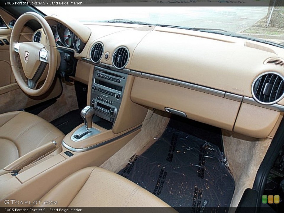 Sand Beige Interior Dashboard for the 2006 Porsche Boxster S #80926664