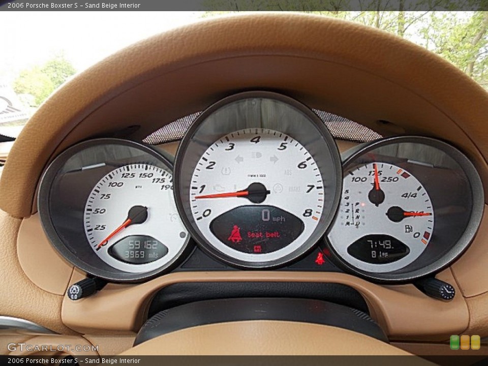 Sand Beige Interior Gauges for the 2006 Porsche Boxster S #80926887