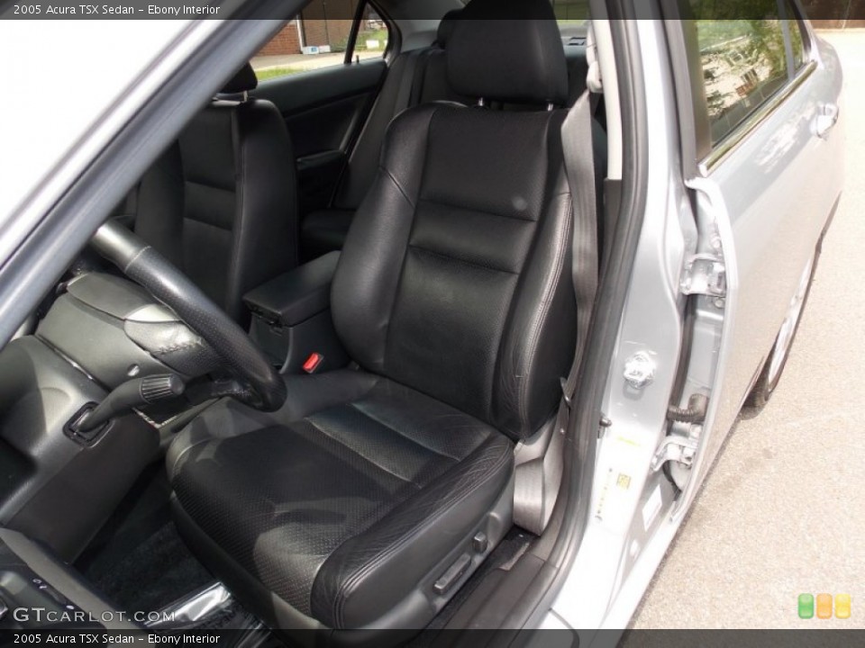 Ebony Interior Front Seat for the 2005 Acura TSX Sedan #80927278