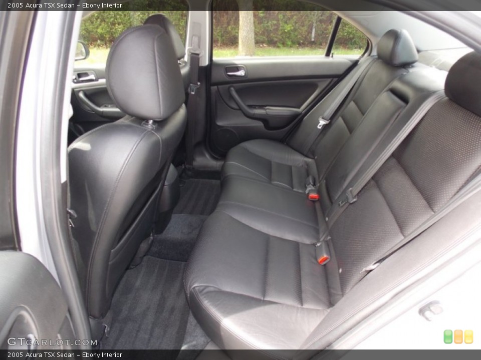 Ebony Interior Rear Seat for the 2005 Acura TSX Sedan #80927409