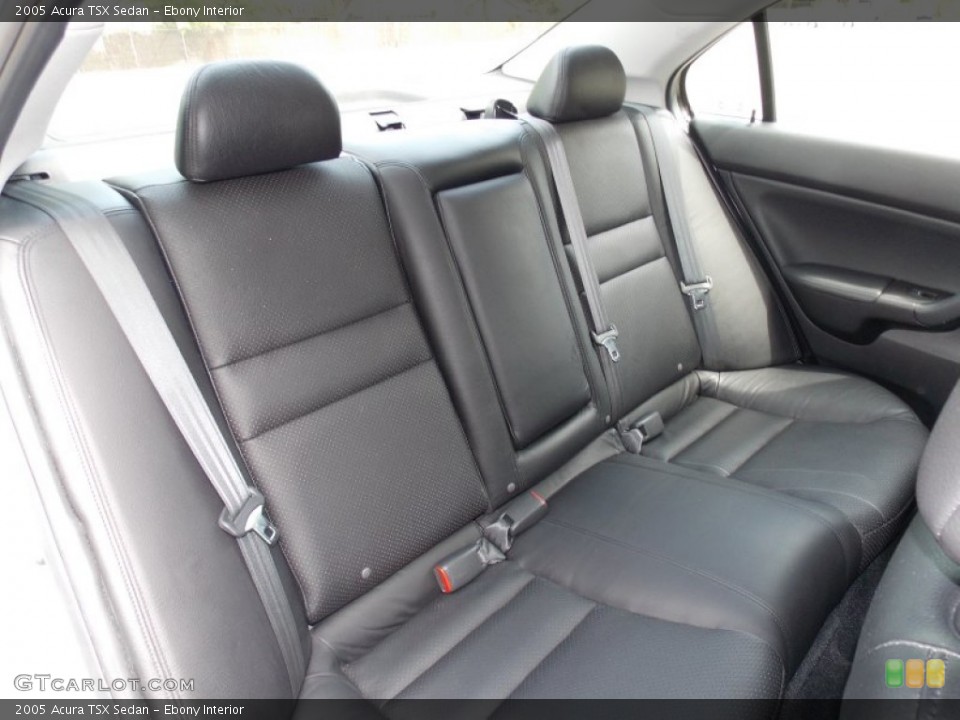Ebony Interior Rear Seat for the 2005 Acura TSX Sedan #80927518