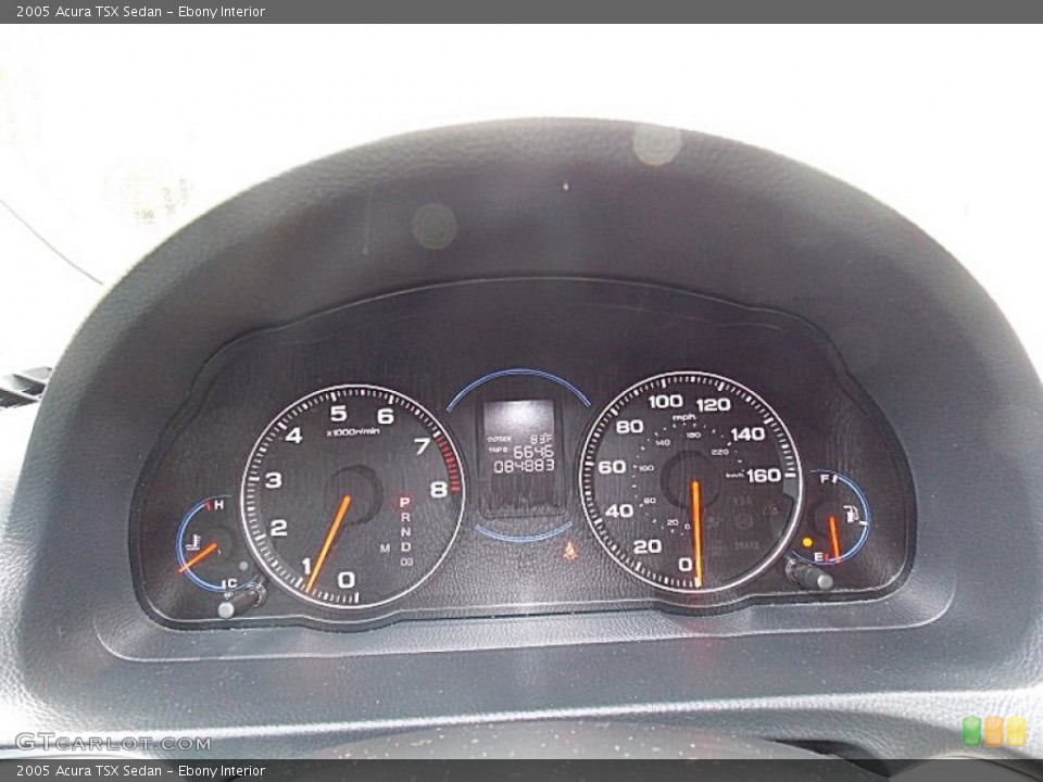 Ebony Interior Gauges for the 2005 Acura TSX Sedan #80927746
