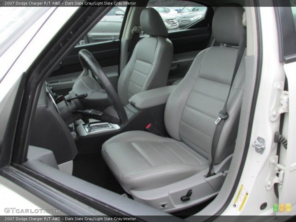 Dark Slate Gray/Light Slate Gray Interior Front Seat for the 2007 Dodge Charger R/T AWD #80929248