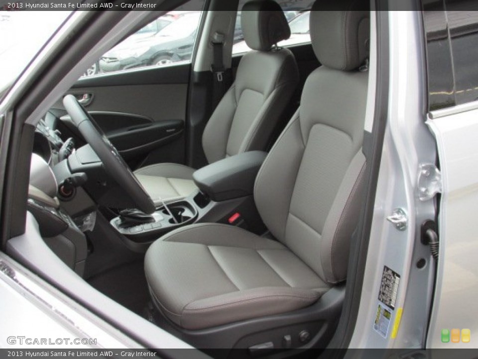 Gray Interior Front Seat for the 2013 Hyundai Santa Fe Limited AWD #80929862