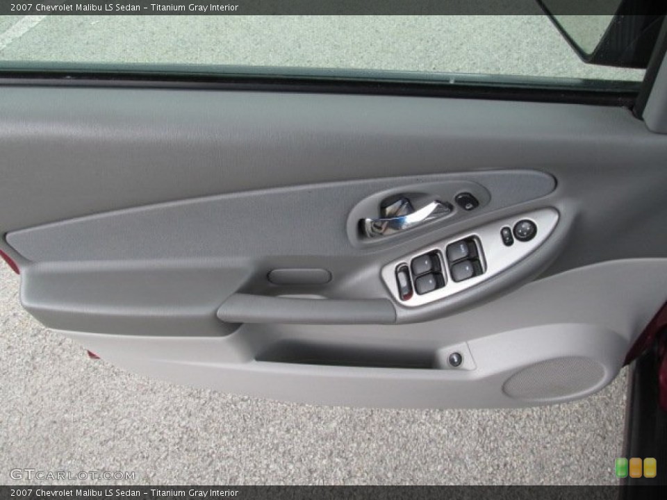 Titanium Gray Interior Door Panel for the 2007 Chevrolet Malibu LS Sedan #80931759