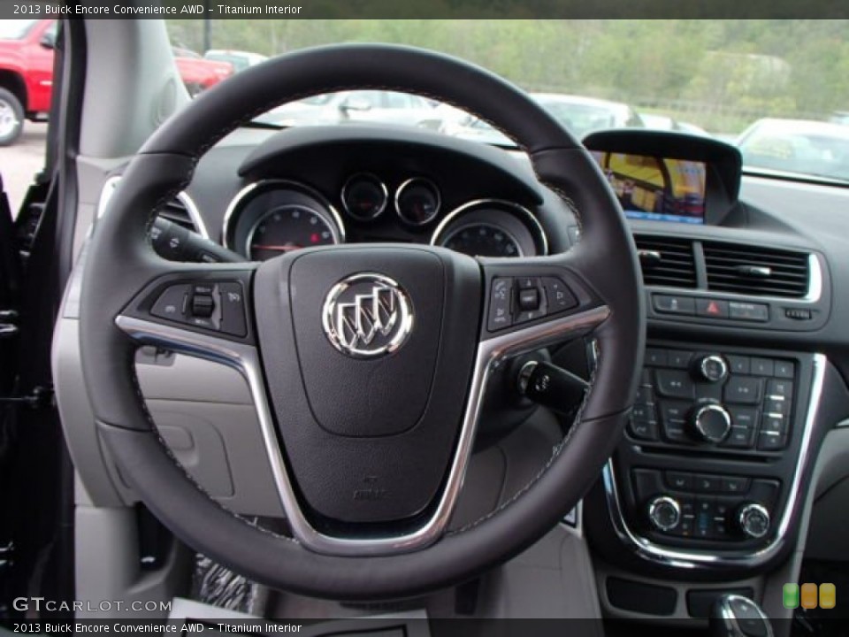 Titanium Interior Steering Wheel for the 2013 Buick Encore Convenience AWD #80932377