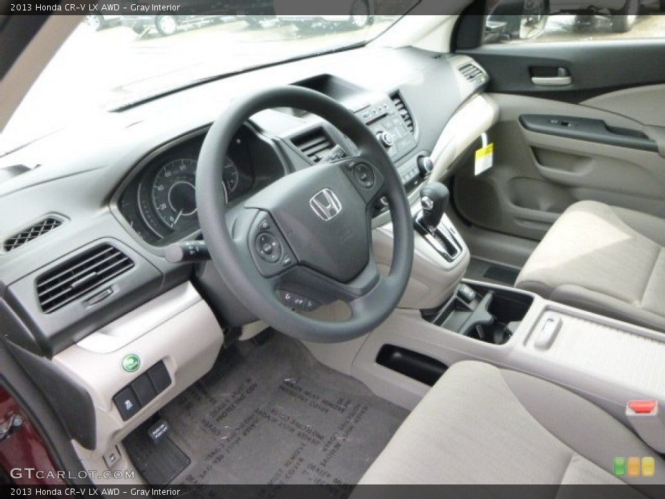 Gray Interior Photo for the 2013 Honda CR-V LX AWD #80932800