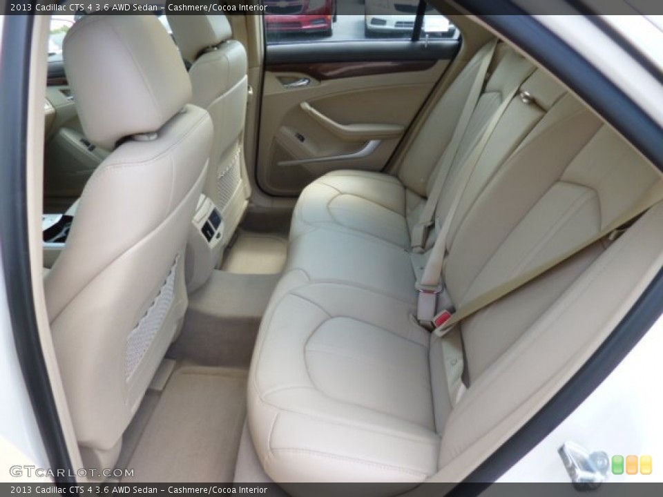 Cashmere/Cocoa Interior Rear Seat for the 2013 Cadillac CTS 4 3.6 AWD Sedan #80935161