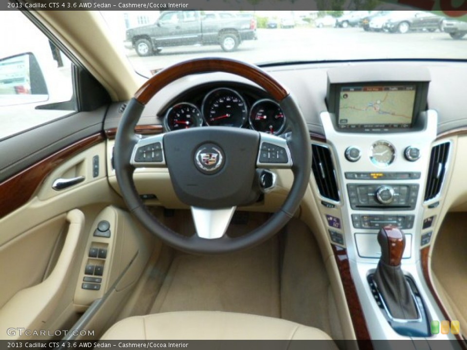 Cashmere/Cocoa Interior Dashboard for the 2013 Cadillac CTS 4 3.6 AWD Sedan #80935177