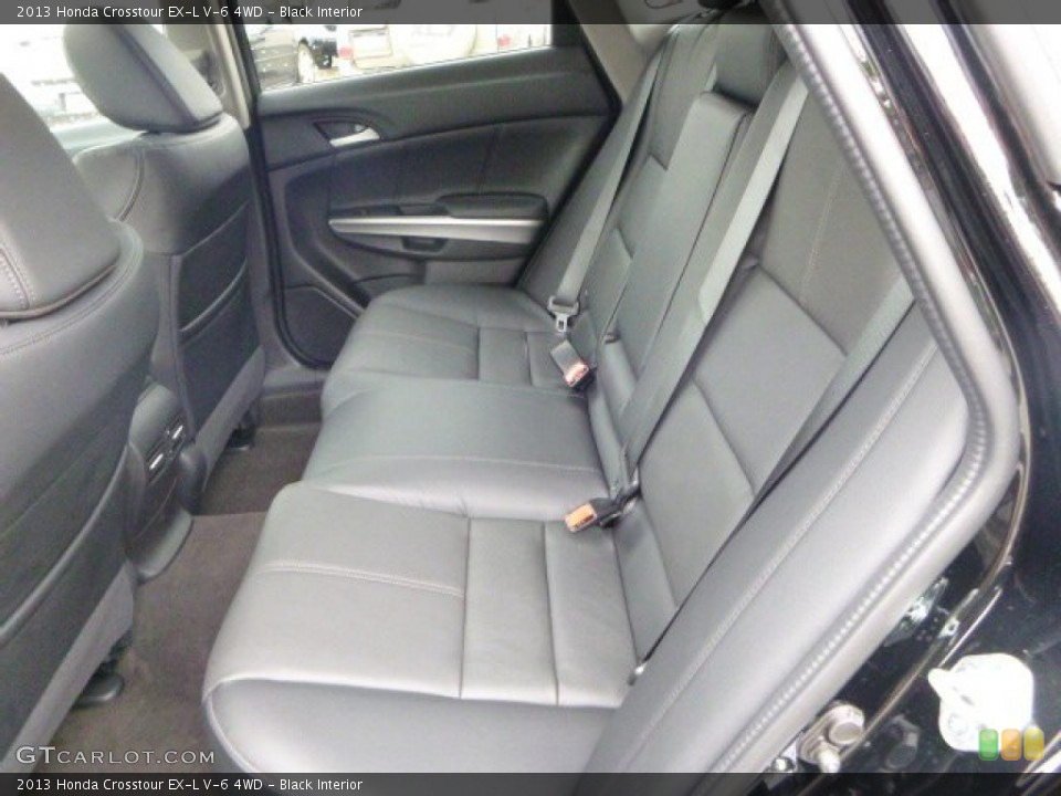 Black Interior Rear Seat for the 2013 Honda Crosstour EX-L V-6 4WD #80935550