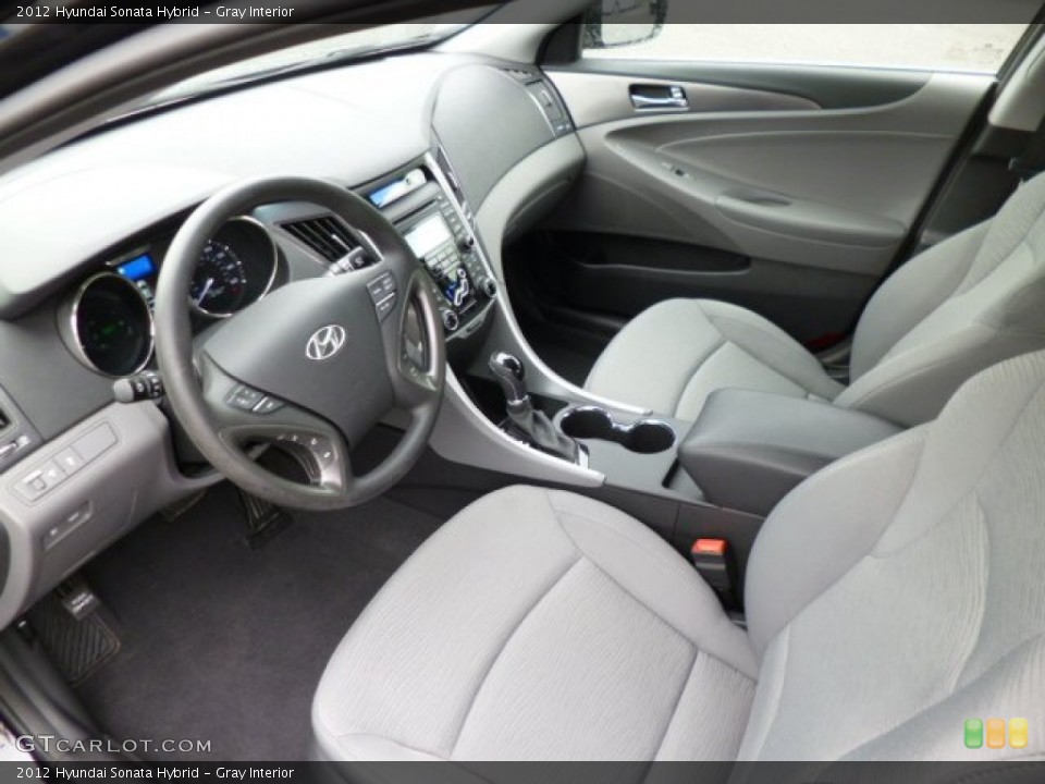 Gray Interior Photo for the 2012 Hyundai Sonata Hybrid #80936009