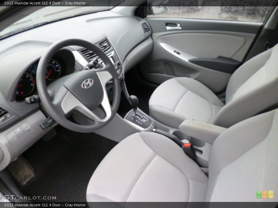 Gray 2012 Hyundai Accent Interiors