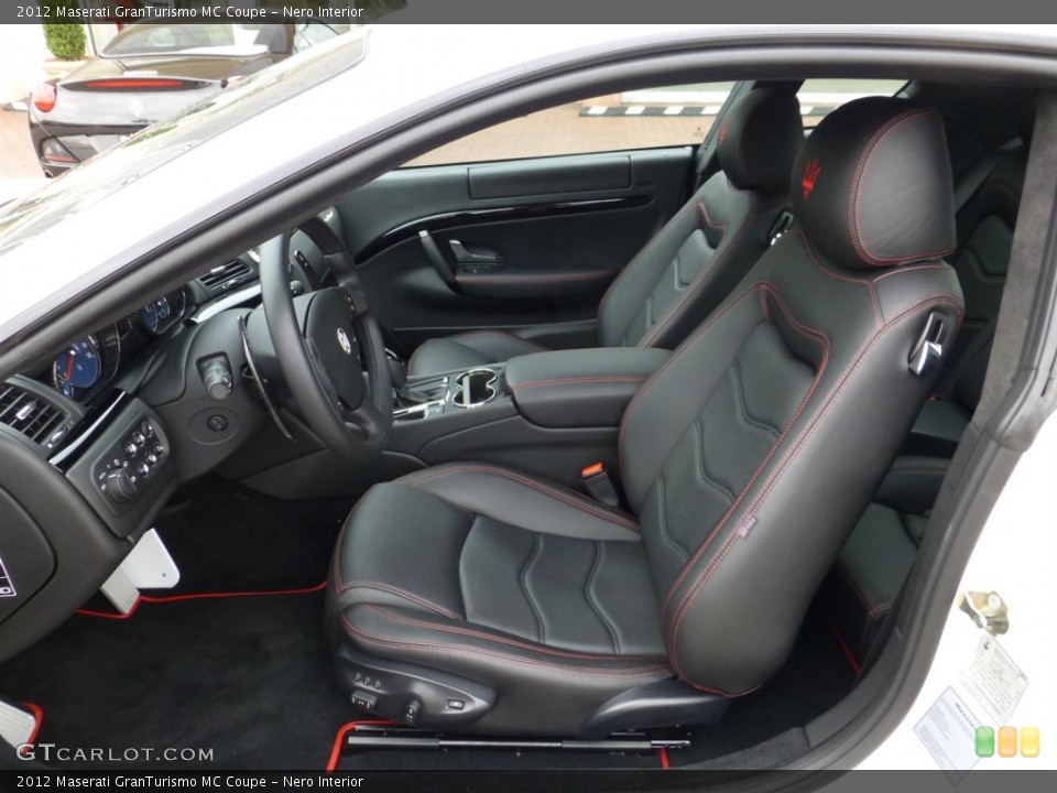 Nero Interior Front Seat for the 2012 Maserati GranTurismo MC Coupe #80936793