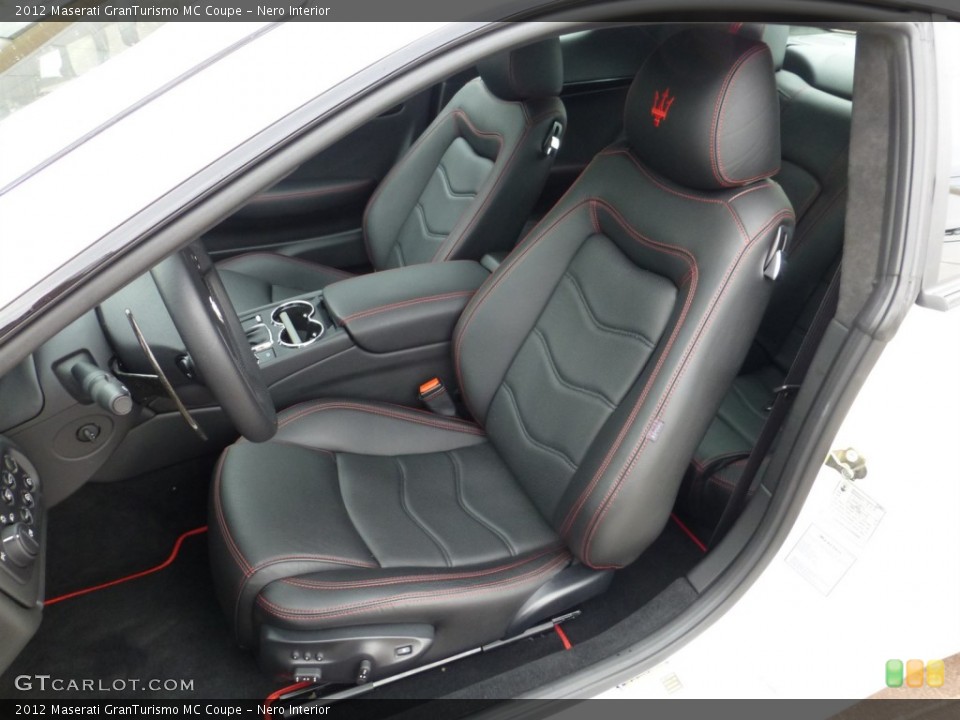 Nero Interior Front Seat for the 2012 Maserati GranTurismo MC Coupe #80936829