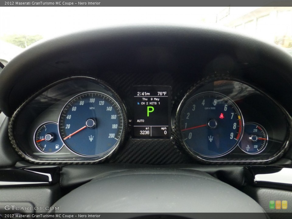 Nero Interior Gauges for the 2012 Maserati GranTurismo MC Coupe #80937022