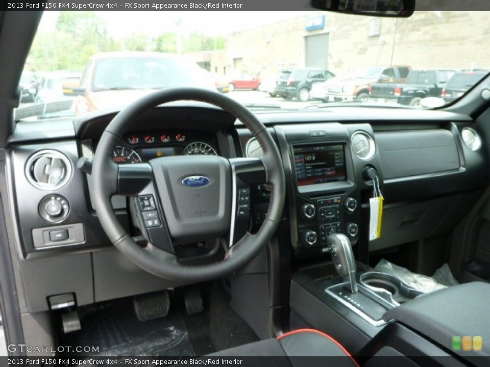 FX Sport Appearance Black/Red Interior Dashboard for the 2013 Ford F150 FX4 SuperCrew 4x4 #80937117