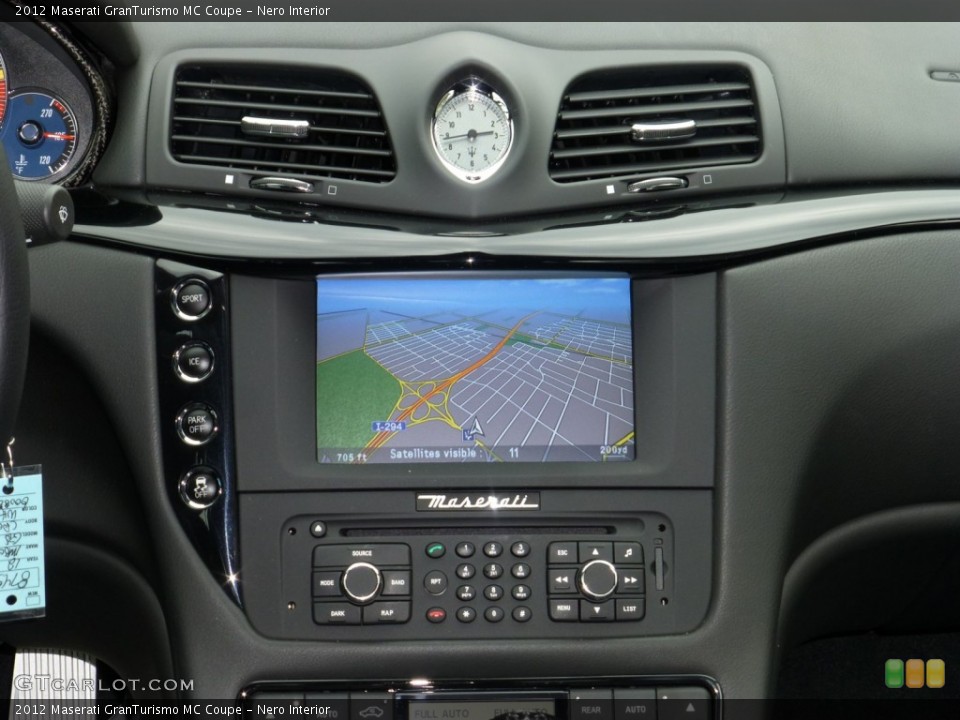 Nero Interior Navigation for the 2012 Maserati GranTurismo MC Coupe #80937182