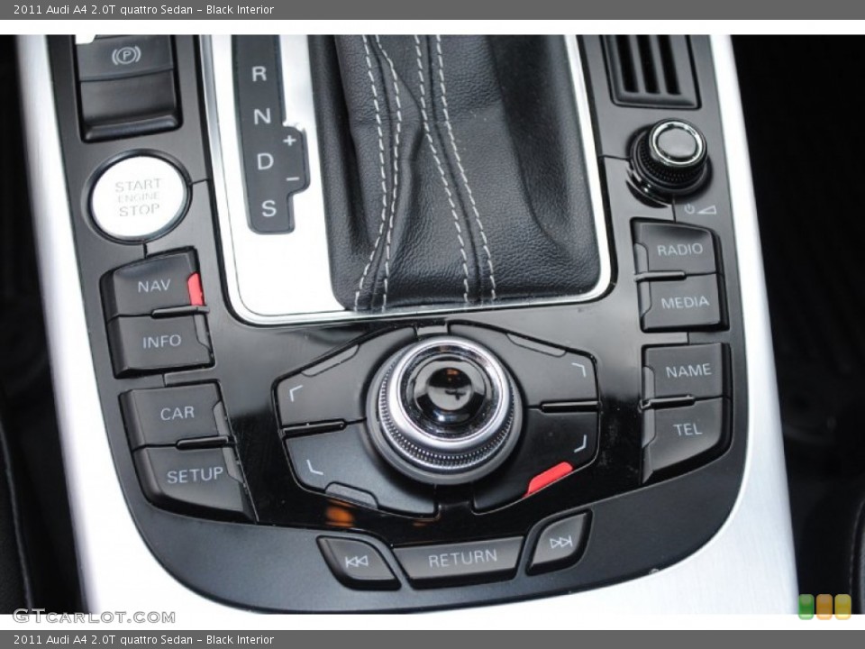 Black Interior Controls for the 2011 Audi A4 2.0T quattro Sedan #80937202