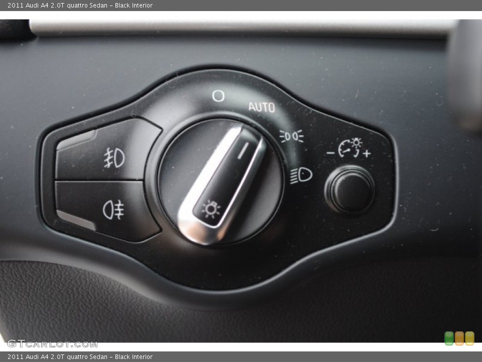 Black Interior Controls for the 2011 Audi A4 2.0T quattro Sedan #80937315