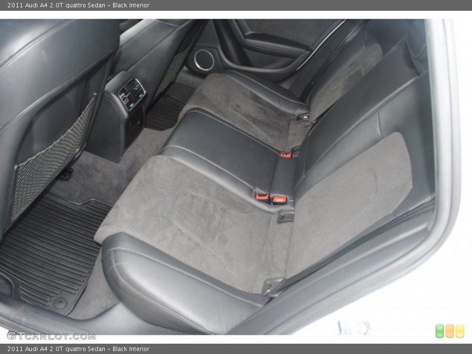 Black Interior Rear Seat for the 2011 Audi A4 2.0T quattro Sedan #80937376