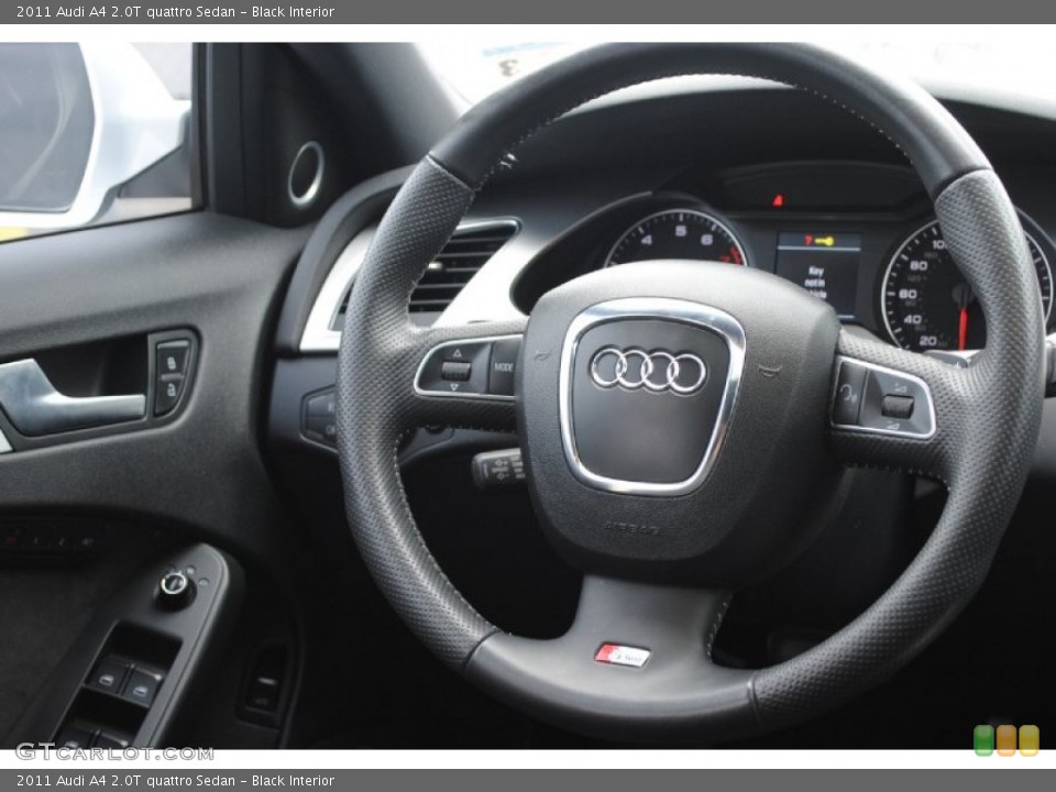 Black Interior Steering Wheel for the 2011 Audi A4 2.0T quattro Sedan #80937416