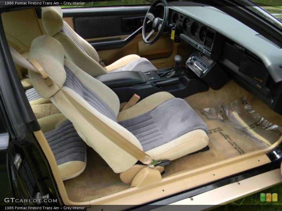 Grey 1986 Pontiac Firebird Interiors
