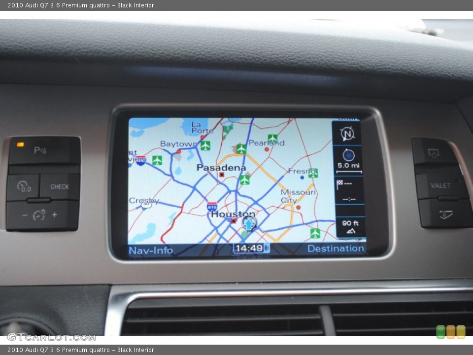 Black Interior Navigation for the 2010 Audi Q7 3.6 Premium quattro #80937927