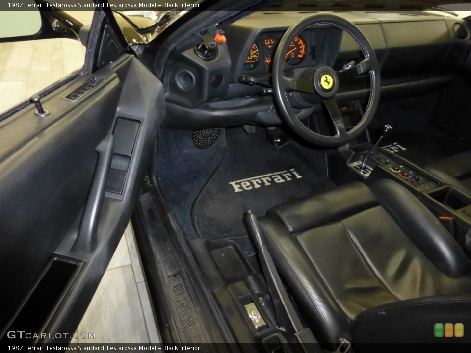 Black Interior Dashboard for the 1987 Ferrari Testarossa  #80937990