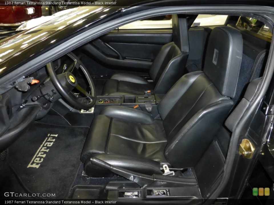Black Interior Photo for the 1987 Ferrari Testarossa  #80938023