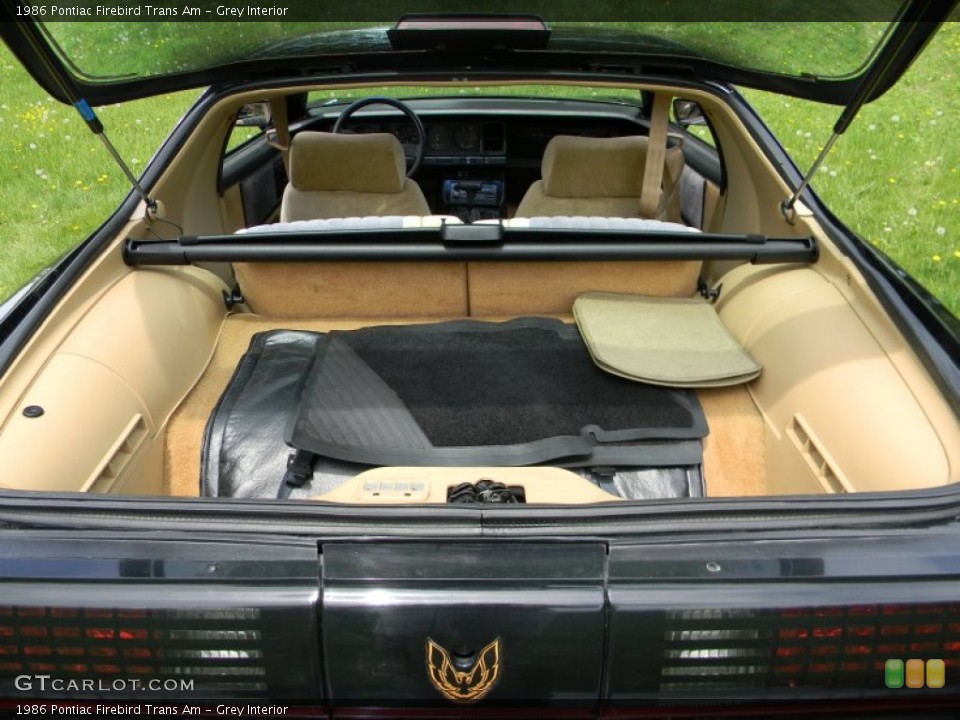 Grey Interior Trunk for the 1986 Pontiac Firebird Trans Am #80938054