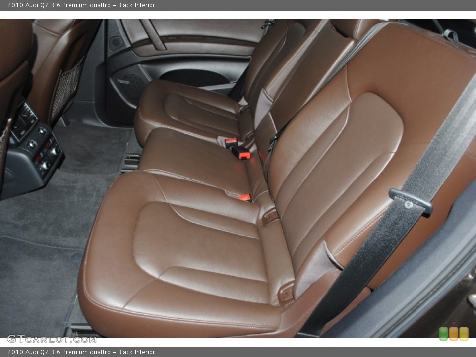 Black Interior Rear Seat for the 2010 Audi Q7 3.6 Premium quattro #80938171
