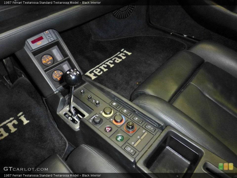 Black Interior Transmission for the 1987 Ferrari Testarossa  #80938200