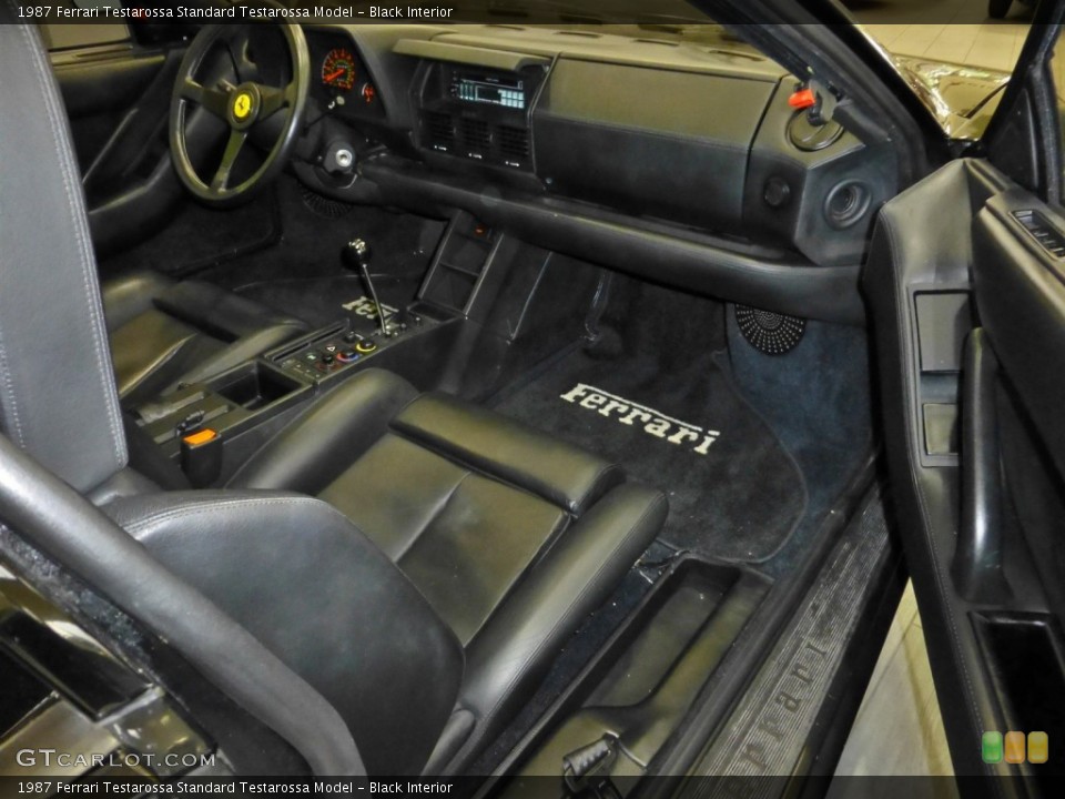Black Interior Dashboard for the 1987 Ferrari Testarossa  #80938221