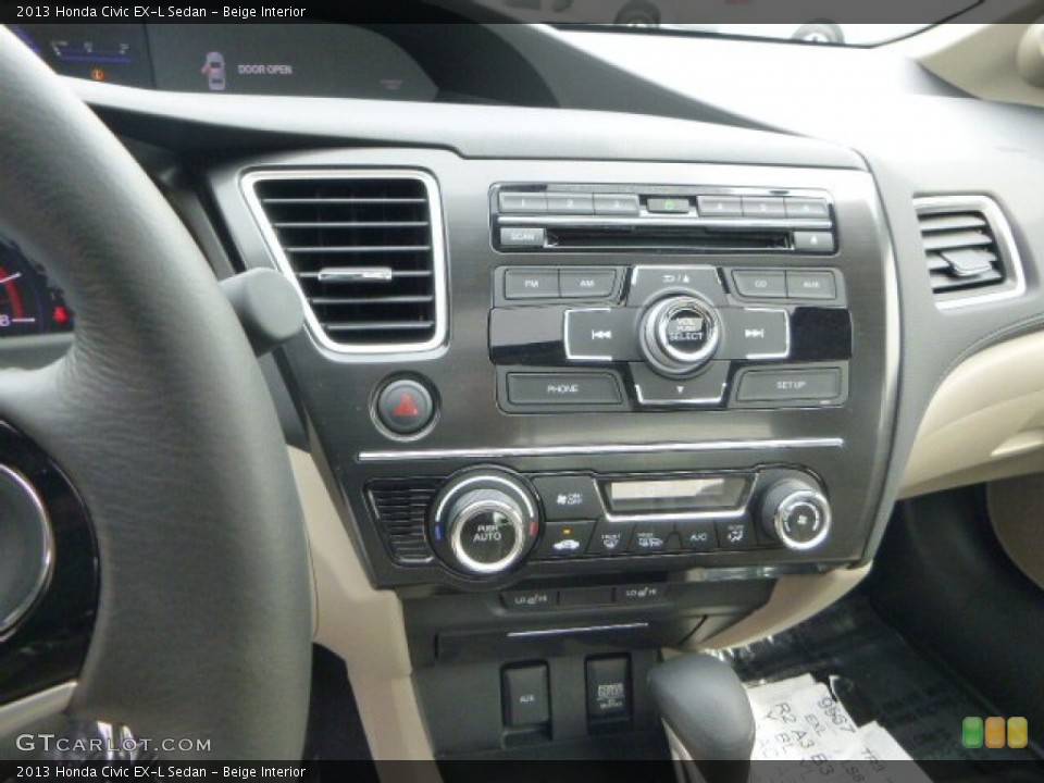 Beige Interior Controls for the 2013 Honda Civic EX-L Sedan #80938522