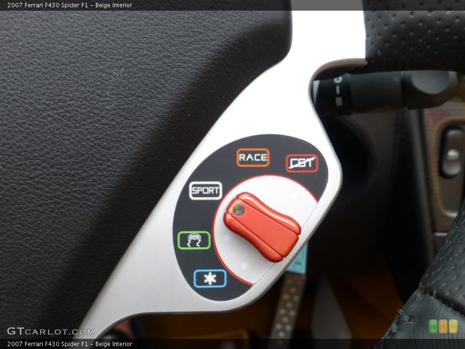 Beige Interior Controls for the 2007 Ferrari F430 Spider F1 #80939058