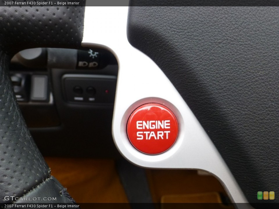 Beige Interior Controls for the 2007 Ferrari F430 Spider F1 #80939097