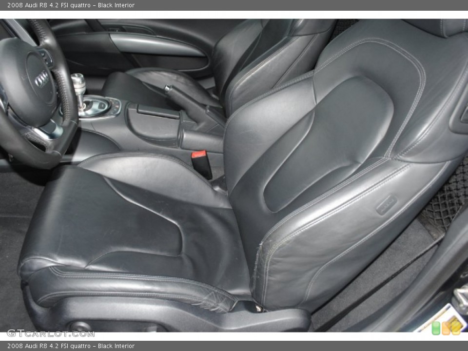 Black Interior Front Seat for the 2008 Audi R8 4.2 FSI quattro #80940186