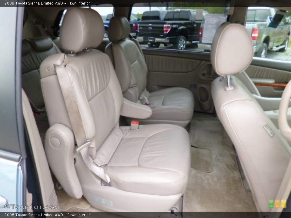 Fawn Interior Rear Seat for the 2008 Toyota Sienna Limited AWD #80940918