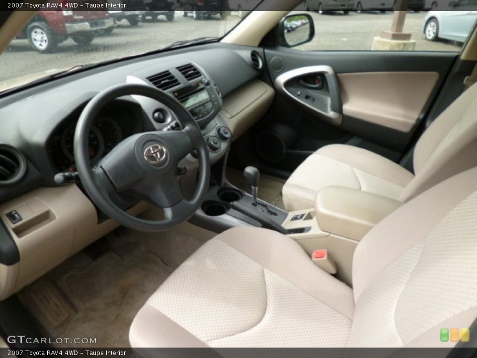Taupe Interior Prime Interior for the 2007 Toyota RAV4 4WD #80941389