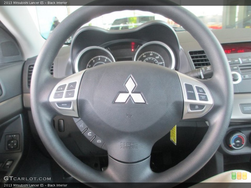 Black Interior Steering Wheel for the 2013 Mitsubishi Lancer ES #80942601