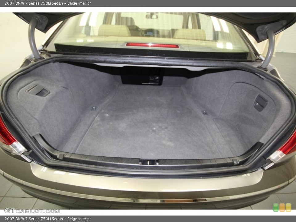 Beige Interior Trunk for the 2007 BMW 7 Series 750Li Sedan #80943549