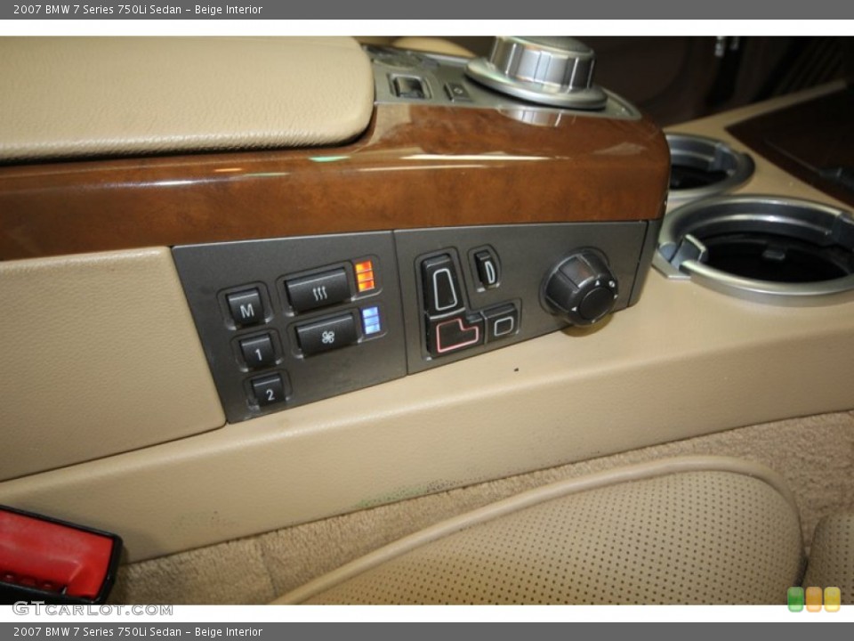 Beige Interior Controls for the 2007 BMW 7 Series 750Li Sedan #80943622